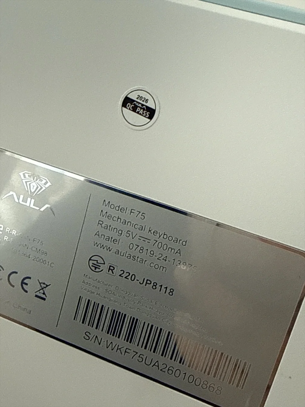 Brand new AULA F75 wireless mechanical keyboard - creamy sound, RGB backlight,